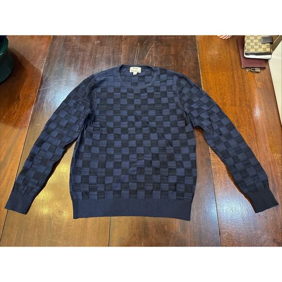 Acne Studios Other - Acne Studios Men’s Dylan Checkered Sweater Shirt Nylon Blend Stretch Size S